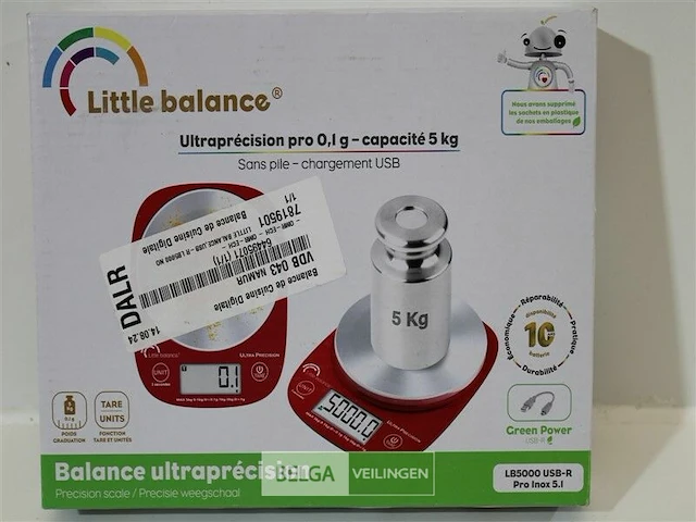 Little balance usb-r lb5000 no battery digitale keukenweegschaal - afbeelding 4 van  4