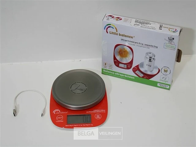 Little balance usb-r lb5000 no battery digitale keukenweegschaal - afbeelding 4 van  5