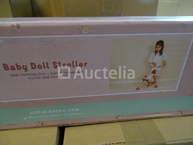 Little dutch roze metalen buggy - afbeelding 2 van  3