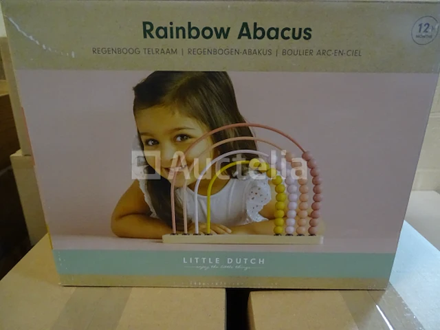 Little dutch roze regenboog houten telraam - afbeelding 1 van  2