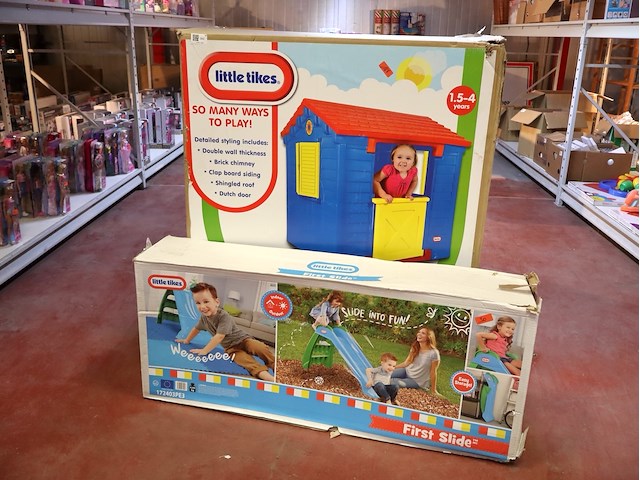 Little tikes speelhuis en glijbaan - afbeelding 1 van  3