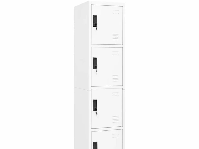 Lockerkast wit- staal - afbeelding 1 van  8