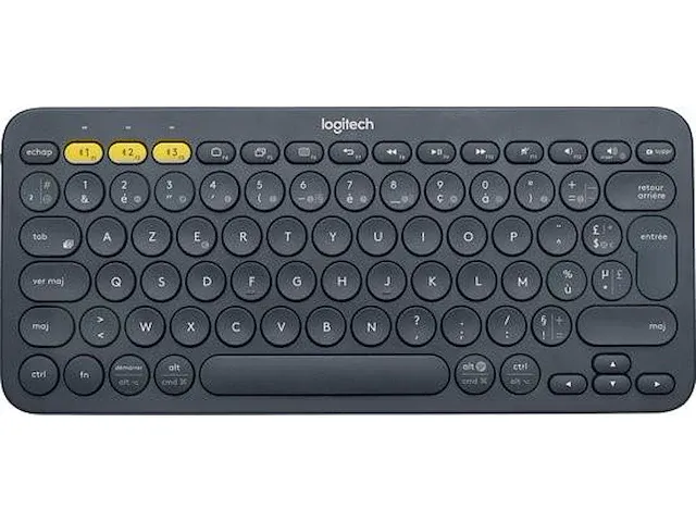 Logitech k380 - draadloos bluetooth toetsenbord -azerty frans - zwart - afbeelding 1 van  5