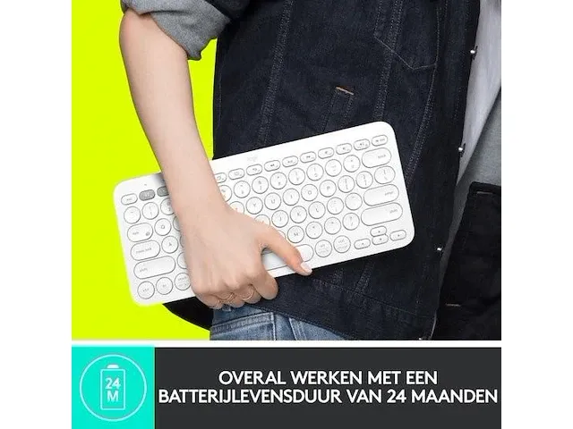 Logitech k380 - draadloos bluetooth toetsenbord -azerty frans - zwart - afbeelding 5 van  5