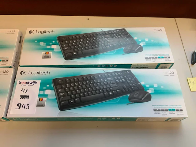 Logitech mk120 toetsenbord en muis (4x) - afbeelding 2 van  3