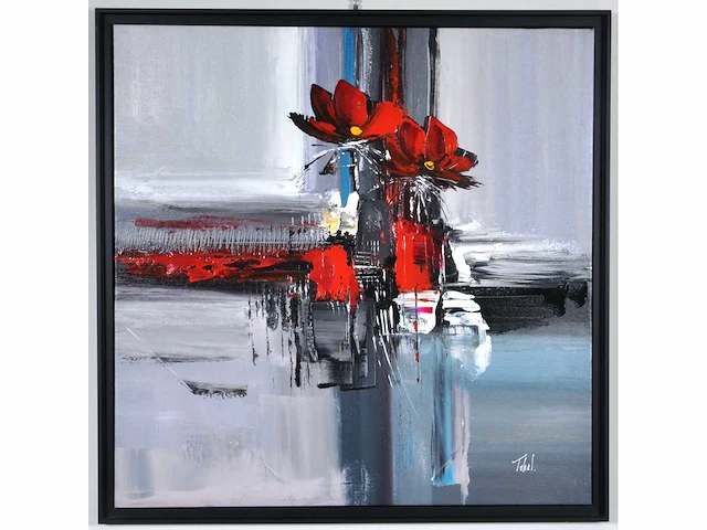 Loîc tuhal - abstractie - olie op doek - afbeelding 5 van  12