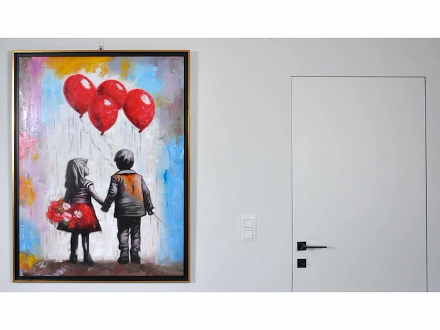 Loîc tuhal - ode aan banksy - olie op doek - afbeelding 3 van  13