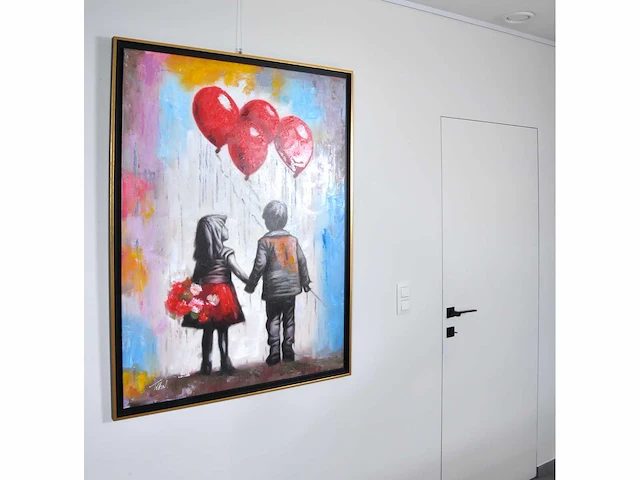 Loîc tuhal - ode aan banksy - olie op doek - afbeelding 4 van  13