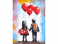 Loîc tuhal - ode aan banksy - olie op doek - afbeelding 1 van  13