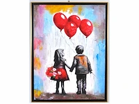 Loîc tuhal - ode aan banksy - olie op doek - afbeelding 6 van  13