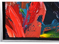 Loîc tuhal - visage - olie op doek - 100x100 cm - afbeelding 7 van  13