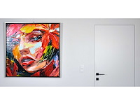 Loîc tuhal - visage - olie op doek - 100x100 cm - afbeelding 9 van  13