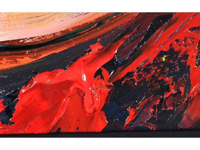 Loîc tuhal - visage - olie op doek - 100x100 cm - afbeelding 12 van  13