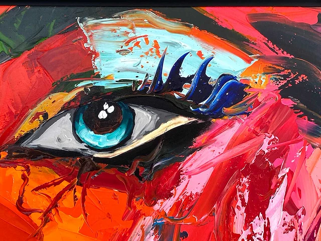 Loîc tuhal - visage - olie op doek - afbeelding 9 van  12
