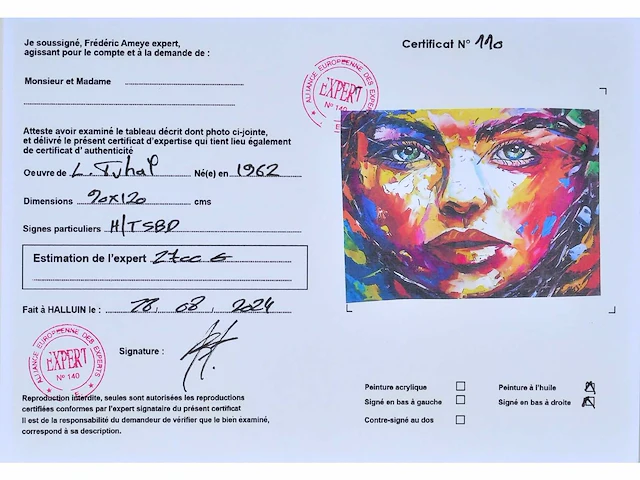 Loïc tuhal (1962 -) - origineel, groot - afbeelding 3 van  9