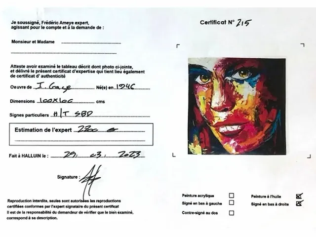 Loi¨c tuhal ( 1962 - ) – origineel, groot - afbeelding 3 van  8