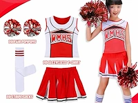 Lolanta cheerleader kostuum (maat 130) - afbeelding 2 van  2