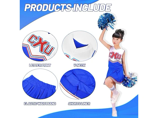 Lolanta cheerleader-kostuum - afbeelding 2 van  4