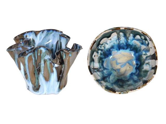 Loma ceramics - waterfall collection - lot van 2 - keramiek - afbeelding 1 van  15