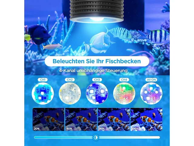 Lominie led-aquariumverlichting - afbeelding 3 van  5