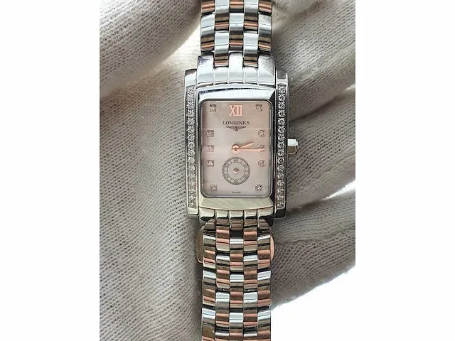Longines dolce vita diamonds & parelmoer dameshorloge - afbeelding 1 van  3