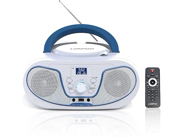 Lonpoo dab+ radio draagbare cd-speler - afbeelding 1 van  6