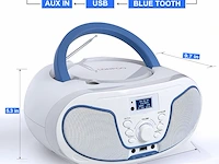 Lonpoo dab+ radio draagbare cd-speler - afbeelding 4 van  6