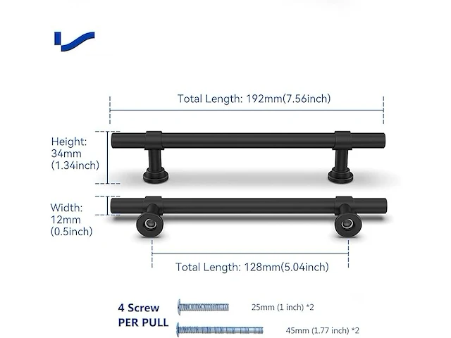Lontan meubelgrepen (20 stuks) - afbeelding 2 van  3