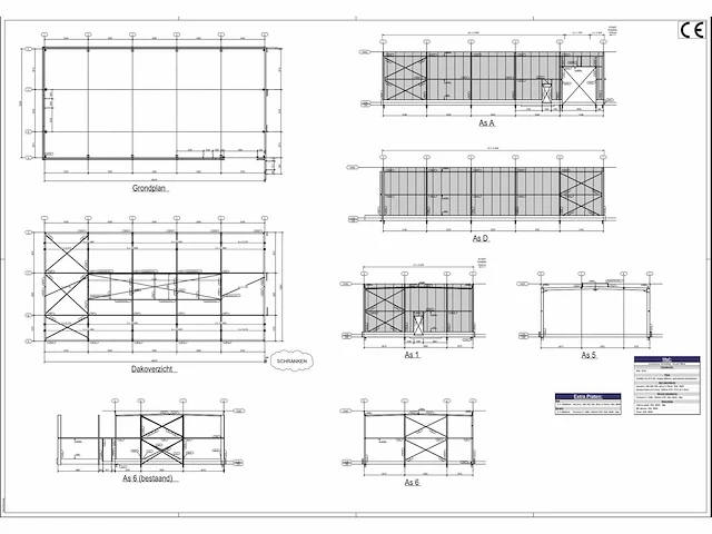 Loods - nieuwe staalconstructie - 2025 - afbeelding 2 van  12