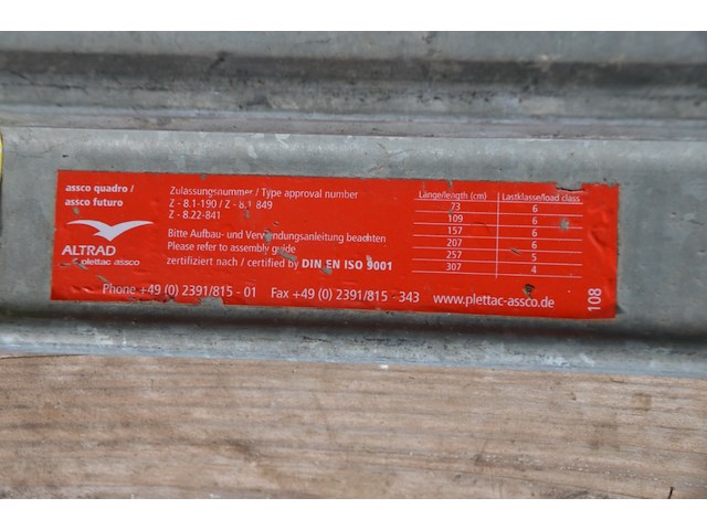 Loopplanken stelling altrad - afbeelding 3 van  4