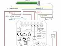 Loratap 2-delige wifi smart inbouwschakelaar voor rolluiken - afbeelding 2 van  2