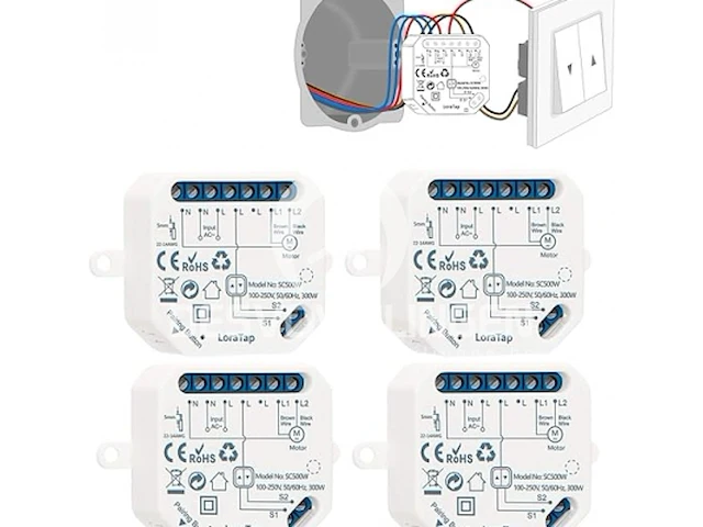 Loratap wifi smart-inbouwschakelaar - afbeelding 1 van  5