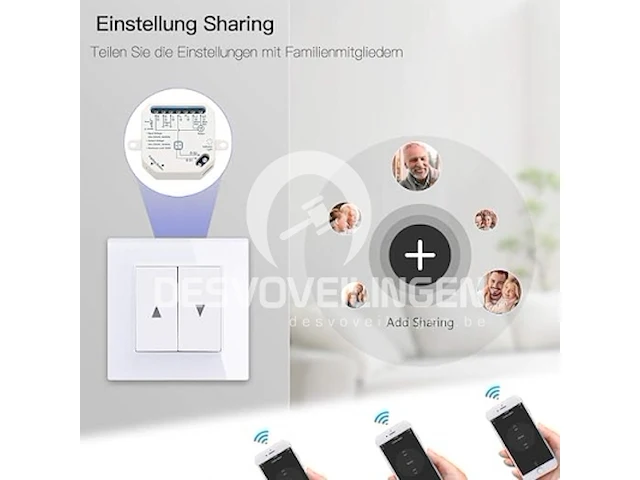 Loratap wifi smart-inbouwschakelaar - afbeelding 2 van  5