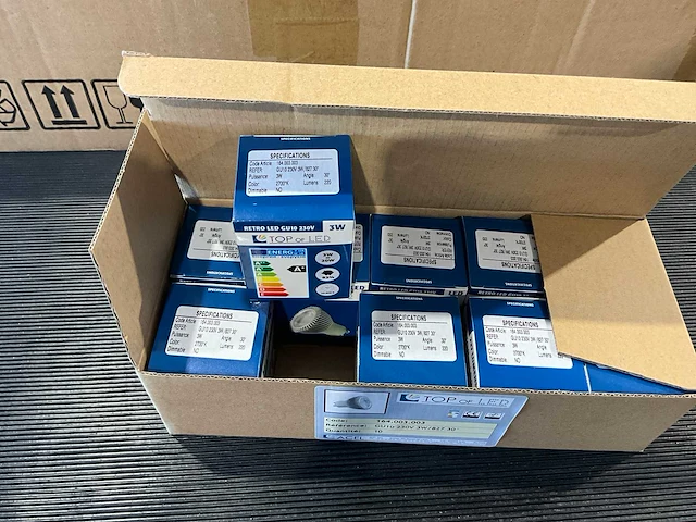 Lot - led lamp gu10 3w – 220 lm, 2700k warm wit, 30° - nieuw (750x) - afbeelding 4 van  10
