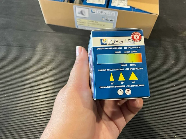 Lot - led lamp gu10 3w – 220 lm, 2700k warm wit, 30° - nieuw (750x) - afbeelding 6 van  10