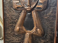 Lot 1 - afrikaanse kunstwerken op koperen plaat 2 stuks - afbeelding 2 van  3
