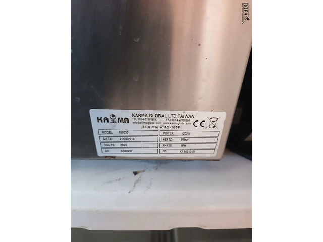 Lot 1 - bain marie caterchef - afbeelding 5 van  5