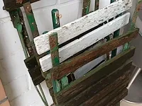 Lot 1 - brocante plooistoelen. 7stuks - afbeelding 4 van  4