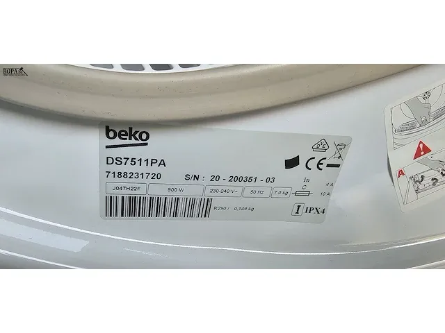 Lot 1 - condens droogkast beko - afbeelding 4 van  7