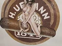 Lot 1 - litho mel ramos naakte vrouw op sigaar - afbeelding 2 van  7