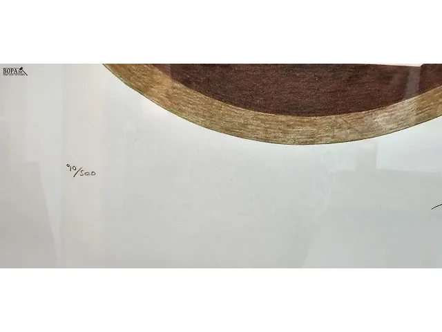 Lot 1 - litho mel ramos naakte vrouw op sigaar - afbeelding 4 van  7