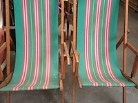 Lot 1 - retro strandstoel. 2 stuks