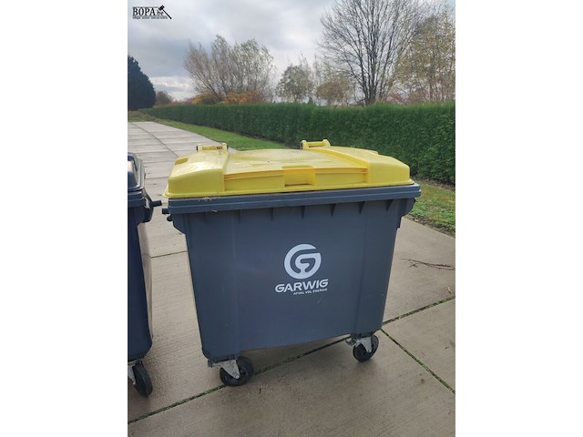 Lot 1 - rolcontainer voor karton en papier - afbeelding 1 van  5