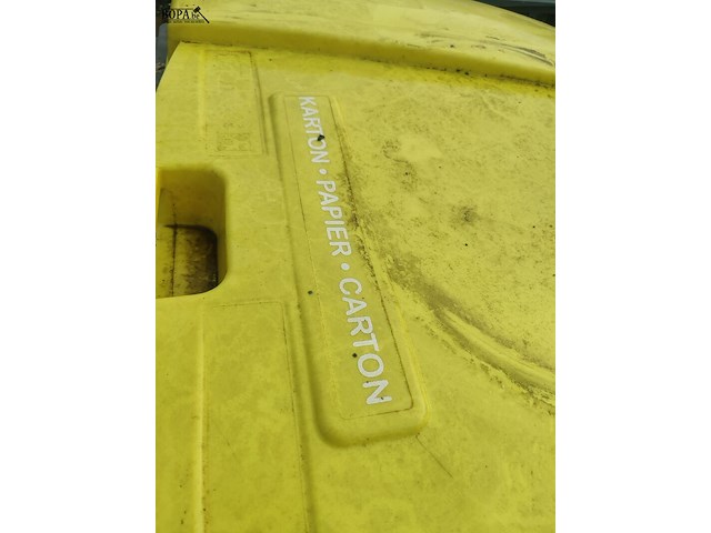 Lot 1 - rolcontainer voor karton en papier - afbeelding 3 van  5