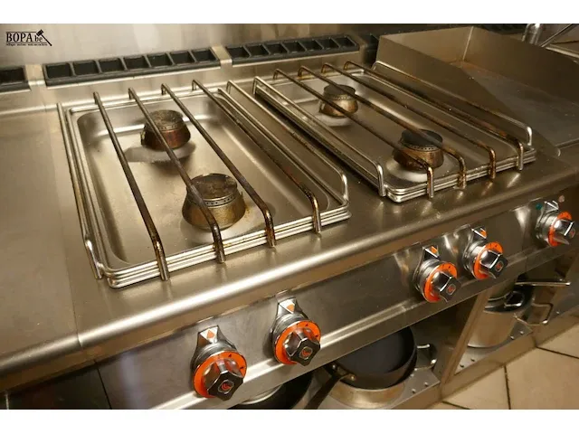Lot 1 - rvs kookunit + dubbele friteuse - afbeelding 3 van  6