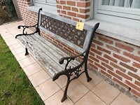 Lot 1 - smeedijzeren tuinbank - afbeelding 2 van  3