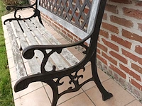 Lot 1 - smeedijzeren tuinbank - afbeelding 3 van  3