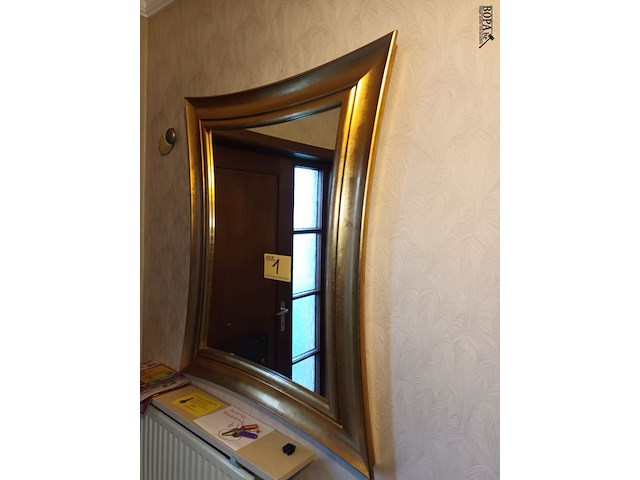 Lot 1 - spiegel in vergulde lijst - afbeelding 3 van  3