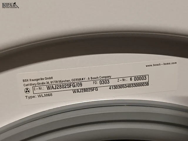 Lot 1 - wasmachine bosch - afbeelding 4 van  5