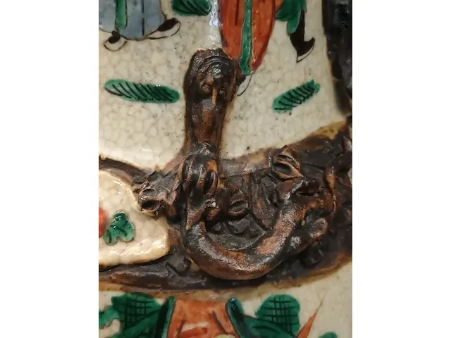Lot 10 - chinese vaas op sokkel - afbeelding 6 van  7